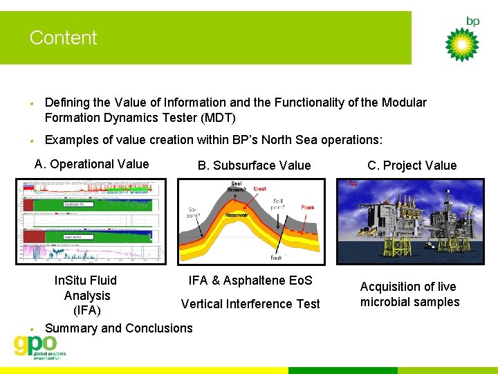 Content • Defining the Value of Information and the Functionality of the Modular Formation