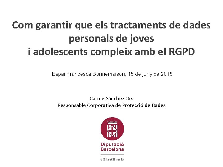 Com garantir que els tractaments de dades personals de joves i adolescents compleix amb