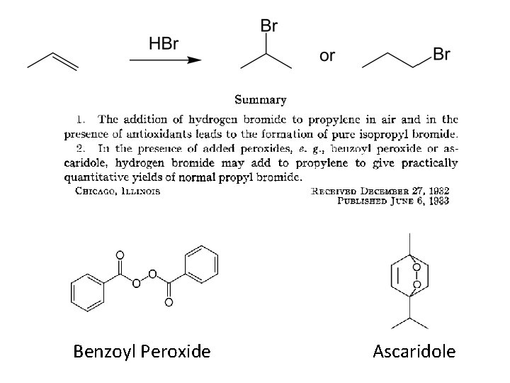 Benzoyl Peroxide Ascaridole 