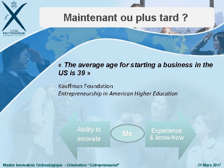 Maintenant ou plus tard ? « The average for starting a business in the