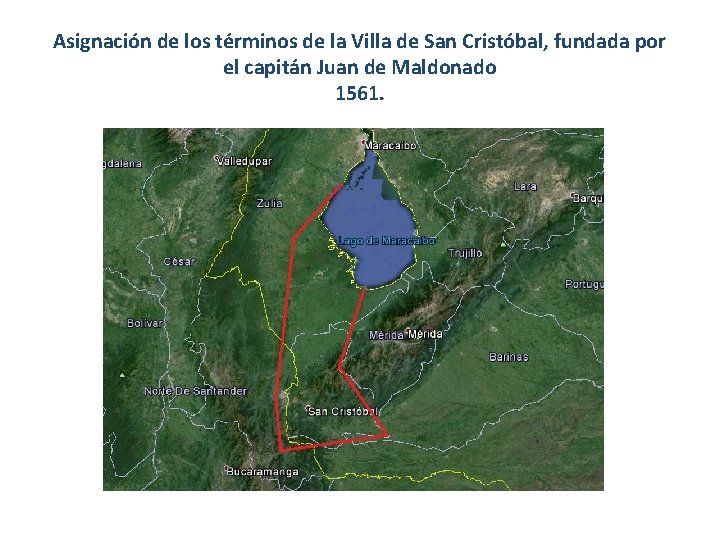 Asignación de los términos de la Villa de San Cristóbal, fundada por el capitán Asignación de los términos de la Villa de San Cristóbal, fundada por el capitán