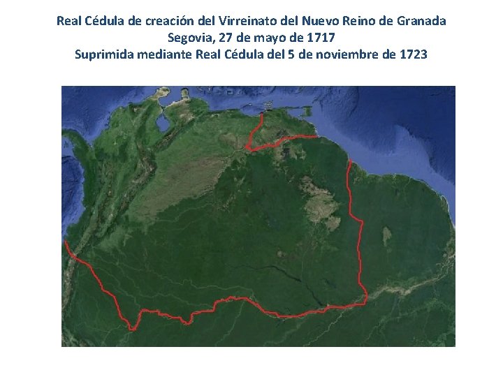 Real Cédula de creación del Virreinato del Nuevo Reino de Granada Segovia, 27 de Real Cédula de creación del Virreinato del Nuevo Reino de Granada Segovia, 27 de