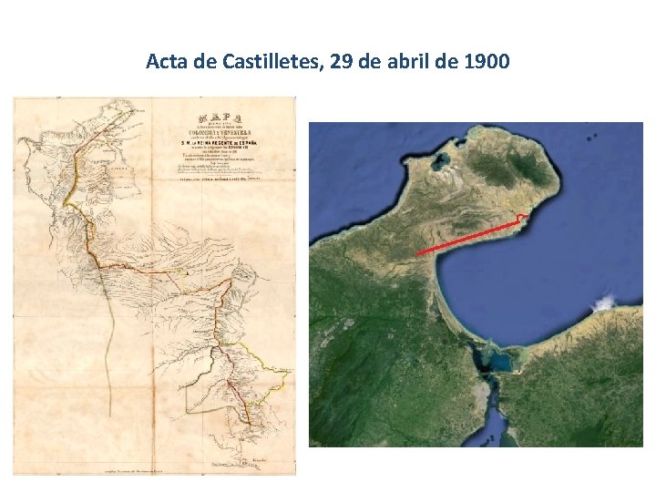Acta de Castilletes, 29 de abril de 1900 Acta de Castilletes, 29 de abril de 1900