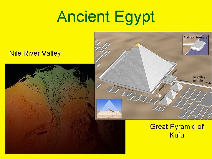 Ancient Egypt Nile River Valley Great Pyramid of Kufu 