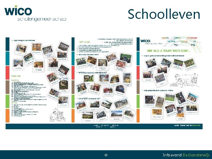 Schoolleven 63 Infoavond Basisonderwijs 