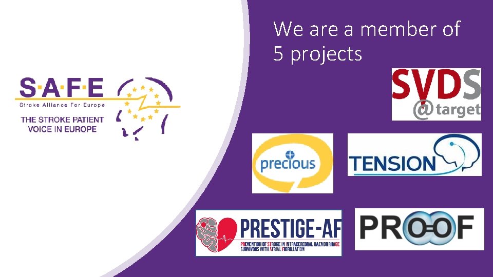 We are a member of 5 projects 