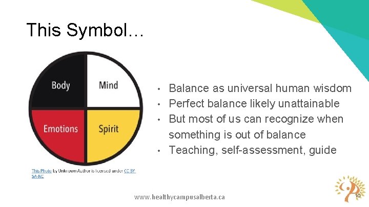 This Symbol… Balance as universal human wisdom • Perfect balance likely unattainable • But This Symbol… Balance as universal human wisdom • Perfect balance likely unattainable • But