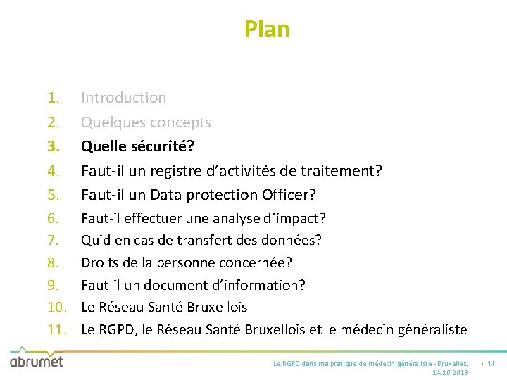 Plan 1. 2. 3. 4. 5. Introduction Quelques concepts Quelle sécurité? Faut-il un registre