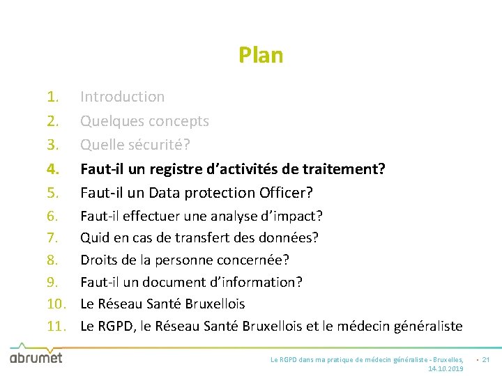 Plan 1. 2. 3. 4. 5. Introduction Quelques concepts Quelle sécurité? Faut-il un registre