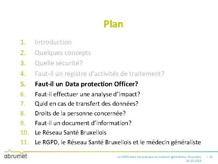 Plan 1. 2. 3. 4. 5. Introduction Quelques concepts Quelle sécurité? Faut-il un registre