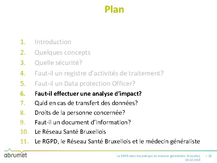 Plan 1. 2. 3. 4. 5. Introduction Quelques concepts Quelle sécurité? Faut-il un registre