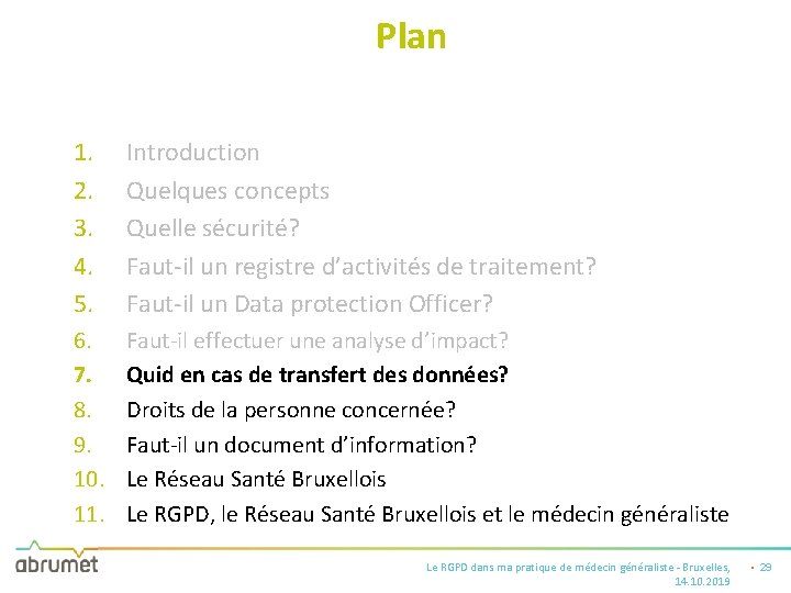 Plan 1. 2. 3. 4. 5. Introduction Quelques concepts Quelle sécurité? Faut-il un registre