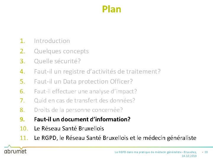 Plan 1. 2. 3. 4. 5. Introduction Quelques concepts Quelle sécurité? Faut-il un registre