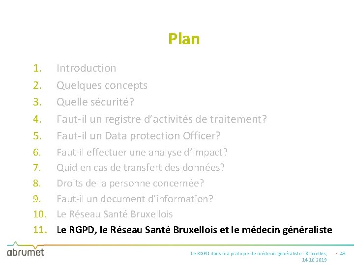 Plan 1. 2. 3. 4. 5. Introduction Quelques concepts Quelle sécurité? Faut-il un registre