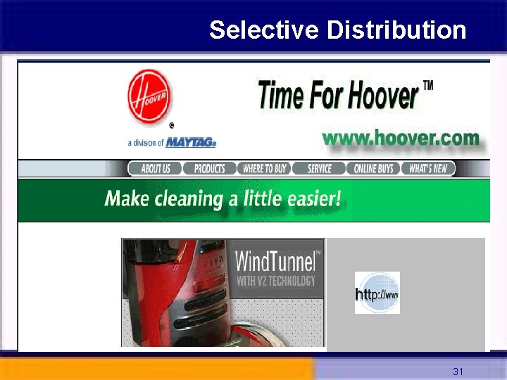 Selective Distribution 31 