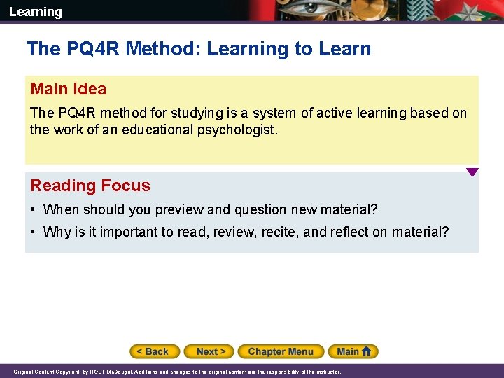 Learning Chapter 6 Learning Case Study The Little