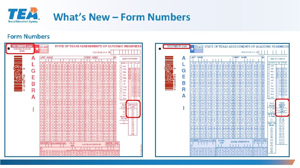 What’s New – Form Numbers 