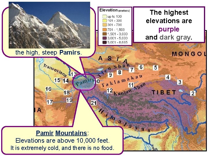 Pamir Mountains: Between Kashgar (#10) and Tashkent (#13), caravans climbed the “Trail of Bones”