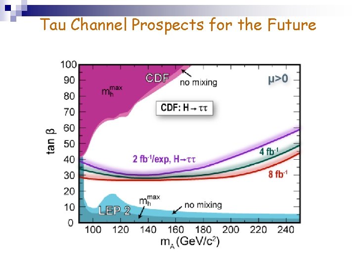 Tau Channel Prospects for the Future 