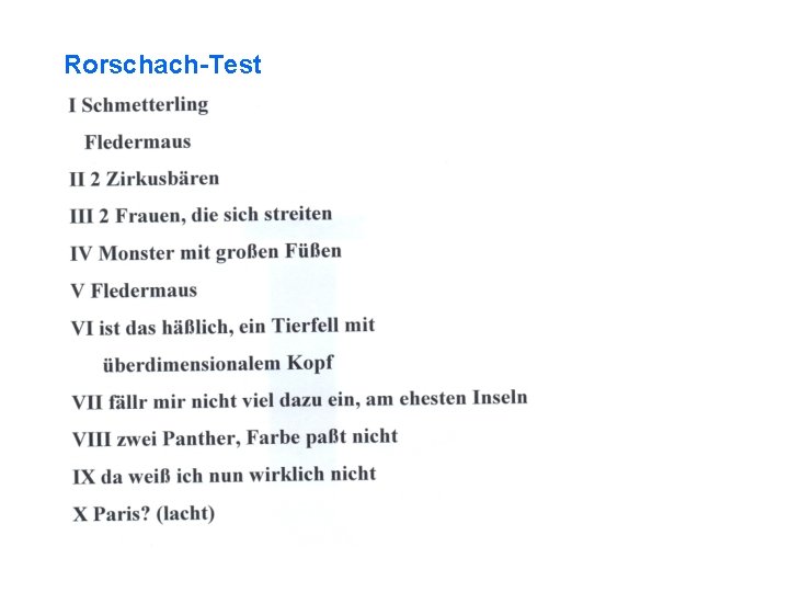 Rorschach-Test 