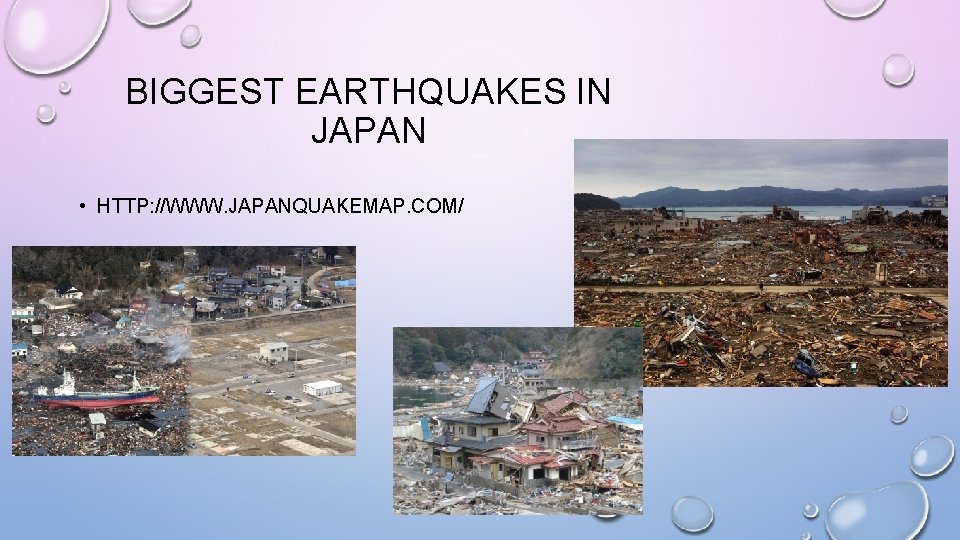 BIGGEST EARTHQUAKES IN JAPAN • HTTP: //WWW. JAPANQUAKEMAP. COM/ 