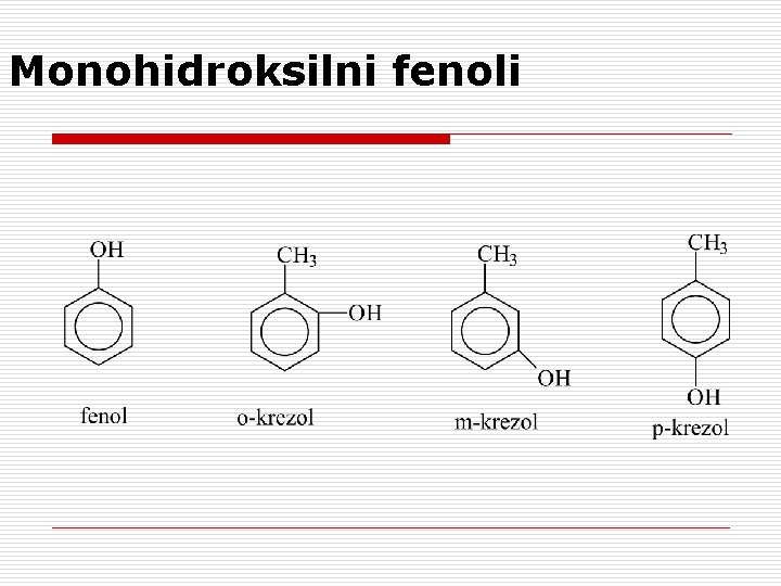 Monohidroksilni fenoli 