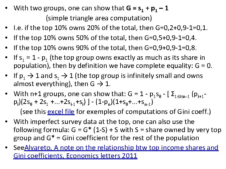  • With two groups, one can show that G = s 1 +
