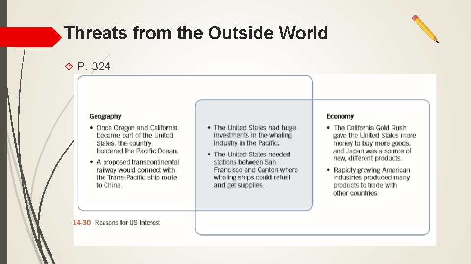 Threats from the Outside World P. 324 Threats from the Outside World P. 324