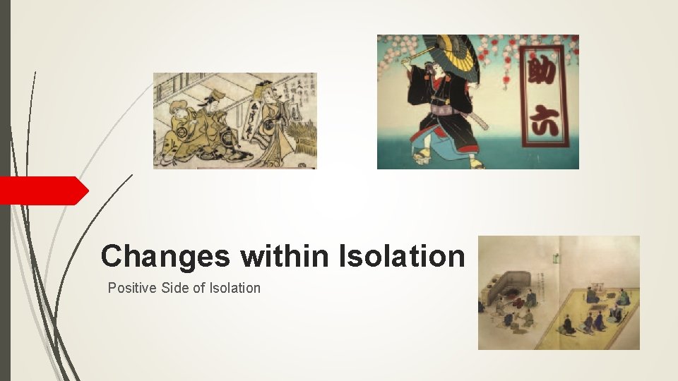 Changes within Isolation Positive Side of Isolation Changes within Isolation Positive Side of Isolation
