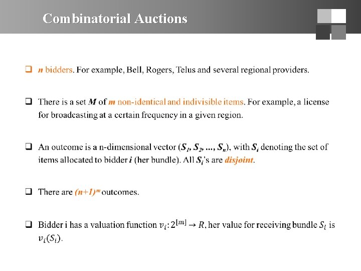 Combinatorial Auctions 