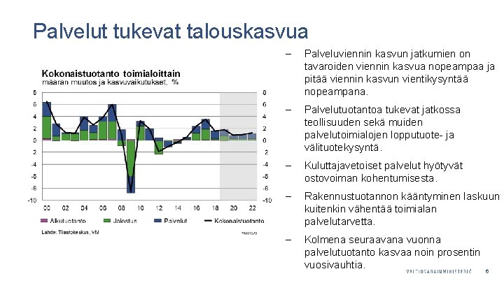 Palvelut tukevat talouskasvua ‒ Palveluviennin kasvun jatkumien on tavaroiden viennin kasvua nopeampaa ja pitää