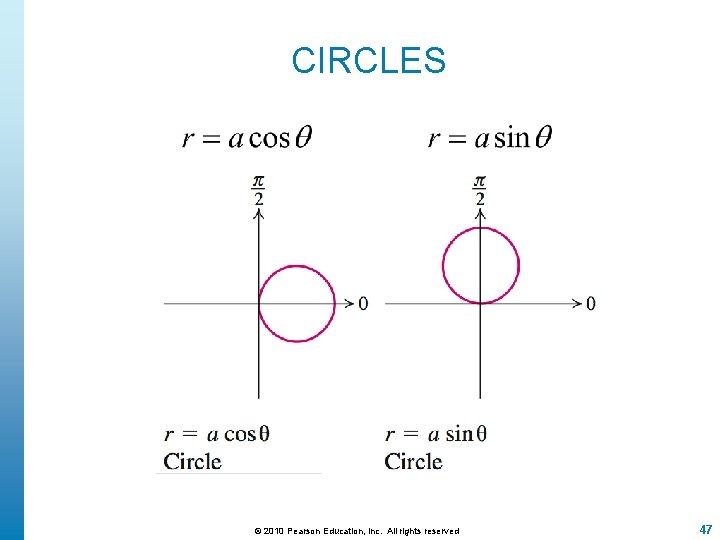 CIRCLES © 2010 Pearson Education, Inc. All rights reserved 47 