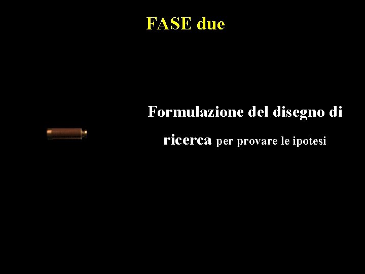 FASE due Formulazione del disegno di ricerca per provare le ipotesi 