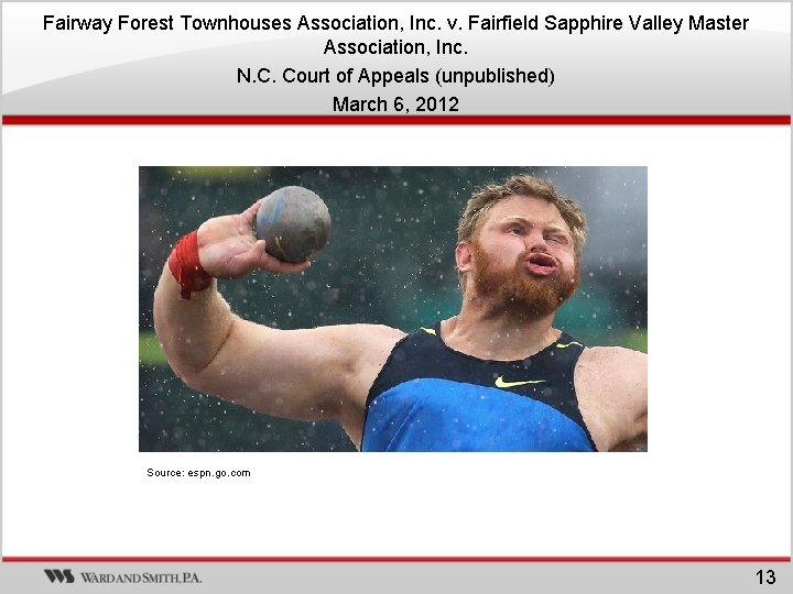 Fairway Forest Townhouses Association, Inc. v. Fairfield Sapphire Valley Master Association, Inc. N. C. Fairway Forest Townhouses Association, Inc. v. Fairfield Sapphire Valley Master Association, Inc. N. C.