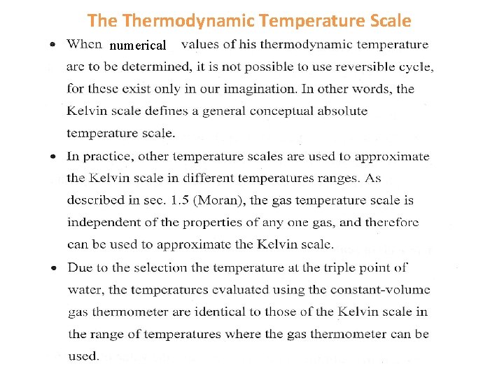  Thermodynamic Temperature Scale numerical 