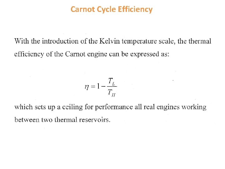  Carnot Cycle Efficiency 