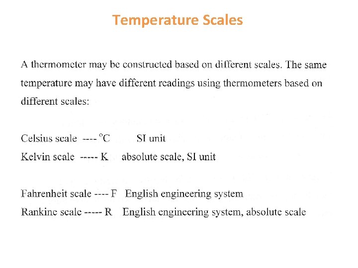  Temperature Scales 