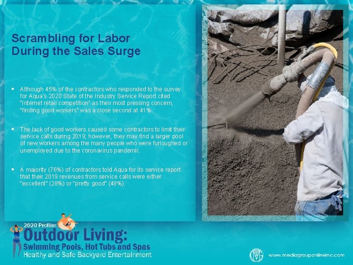 Scrambling for Labor During the Sales Surge § Although 45% of the contractors who Scrambling for Labor During the Sales Surge § Although 45% of the contractors who