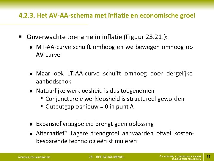 4. 2. 3. Het AV-AA-schema met inflatie en economische groei § Onverwachte toename in