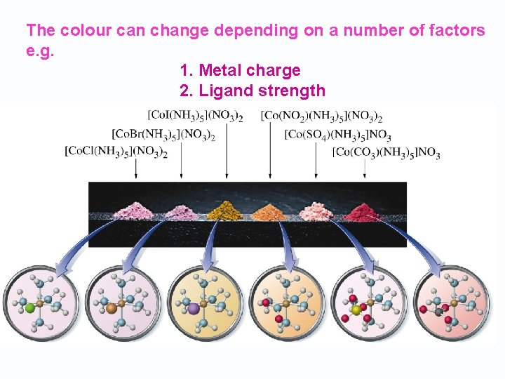 The colour can change depending on a number of factors e. g. 1. Metal