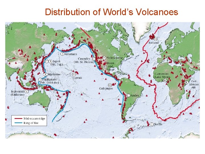 Distribution of World’s Volcanoes 