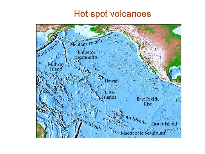 Hot spot volcanoes 