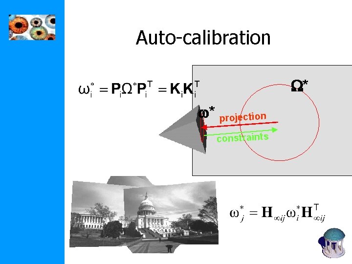Auto-calibration * * projection constraints Auto-calibration * * projection constraints