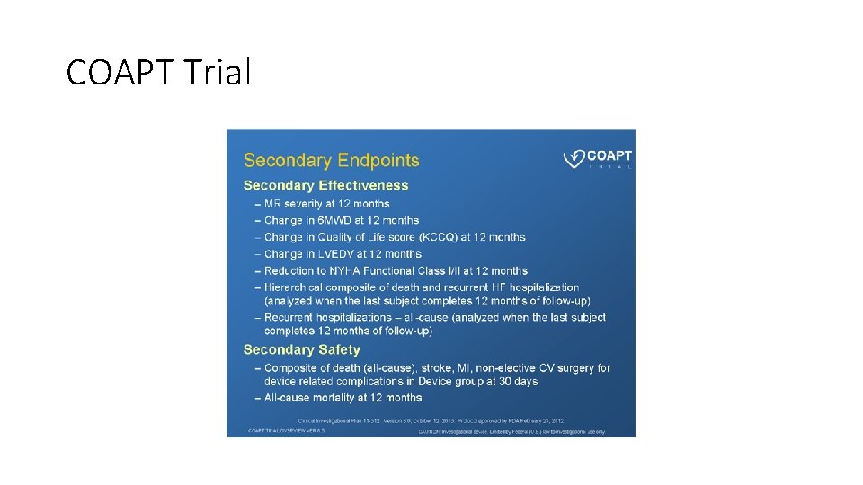 COAPT Trial 