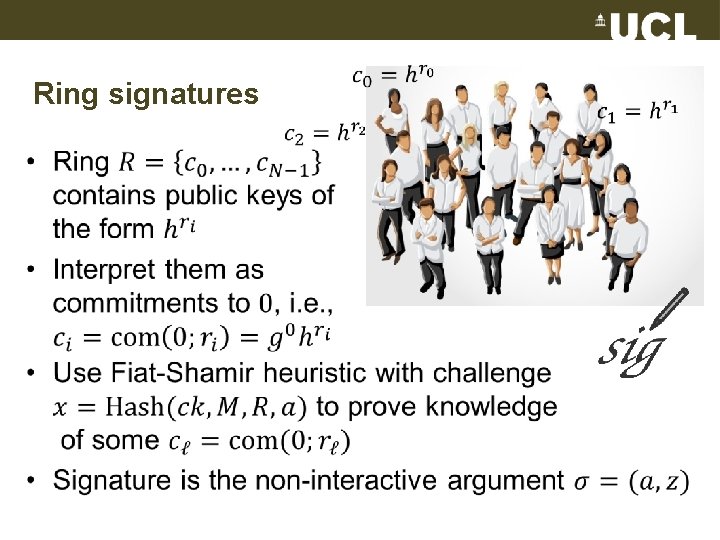  Ring signatures • 
