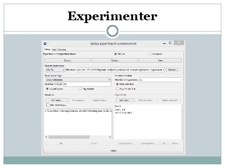 Experimenter Experimenter