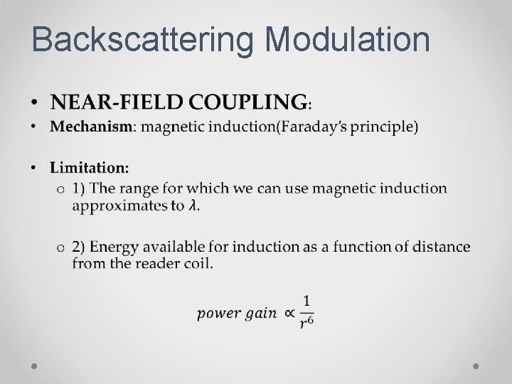 Backscattering Modulation • 