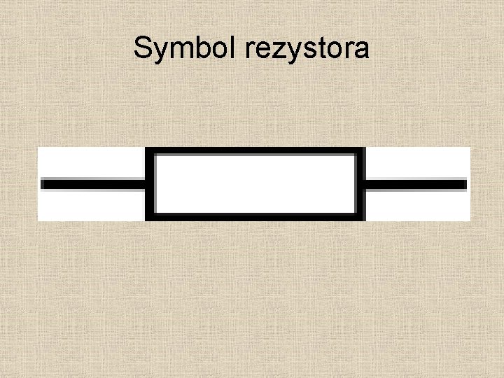 Symbol rezystora 