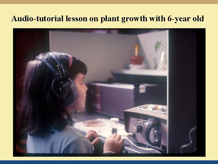 Audio-tutorial lesson on plant growth with 6 -year old 
