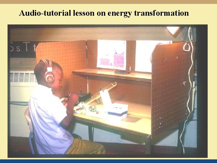 Audio-tutorial lesson on energy transformation 